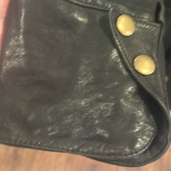 Vintage leather Jacket with faux fur collar - Banana Republic - Picture 6 of 14